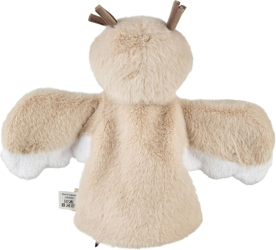 Sterntaler Handpuppe Eule aus weichem Flausch, Kinder- und Babyspielzeug, Kopf wattiert mit Polyeste