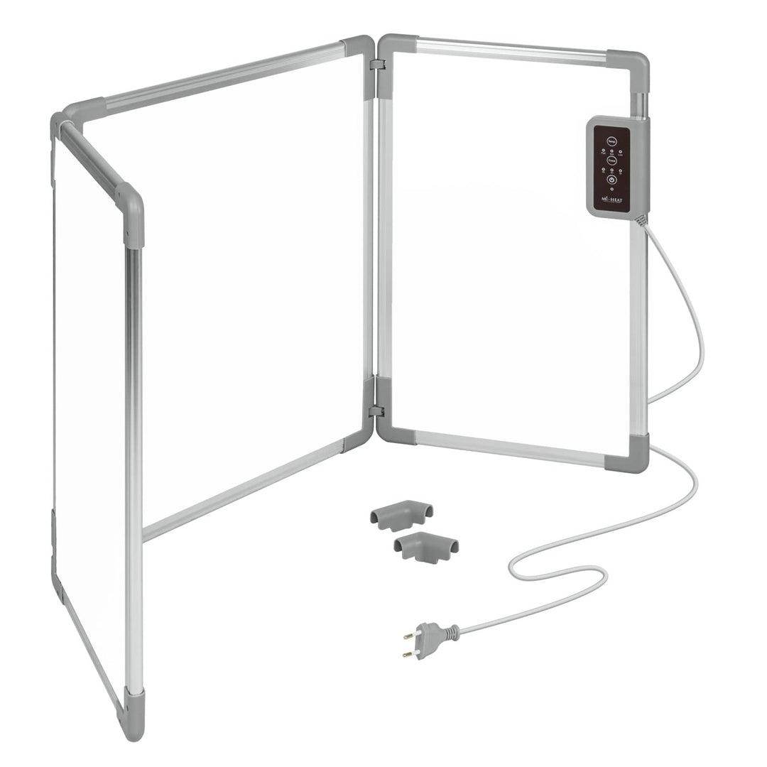 Mi-Heat Faltbares Aluminium Heizpaneel 53x108cm Infrarot Schreibtischheizung 350W bis 80°C Heizwand