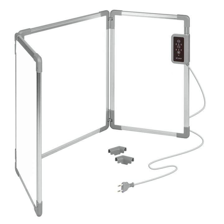 Mi-Heat Faltbares Aluminium Heizpaneel 53x108cm Infrarot Schreibtischheizung 350W bis 80°C Heizwand