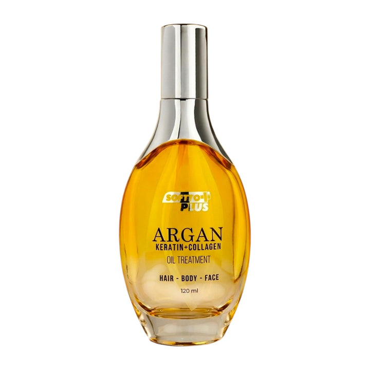 Softto+Plus Arganöl – Haaröl, Gesichtsöl & Körperöl, Anti-Aging Pflege mit Vitamin E, Anti-Frizz, in