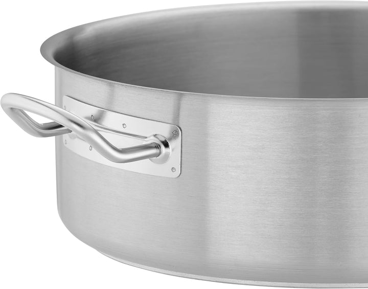 TECHNICA PRESTONA Topf Induktion 7 l – Kochtopf aus Edelstahl ⌀300 mm mit Deckel – Dreischichtboden