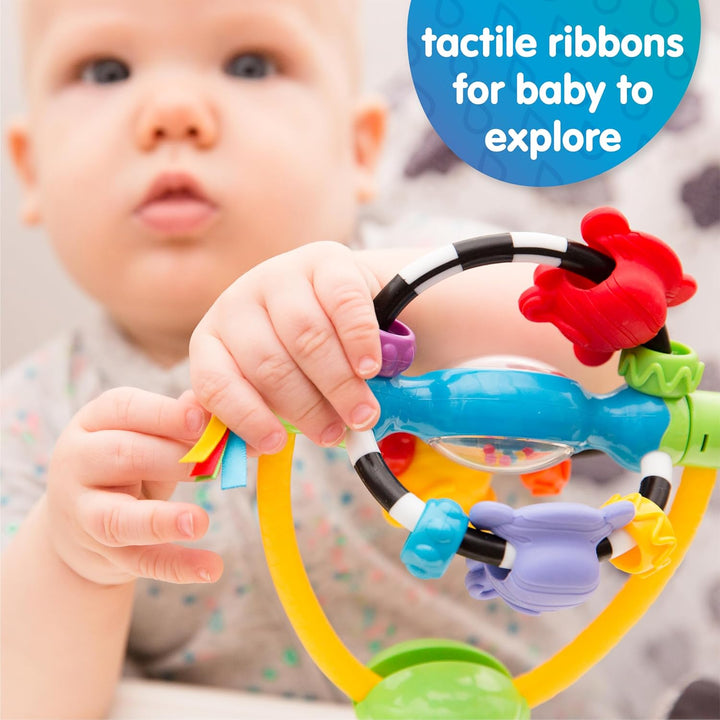 Playgro Drehrassel mit Saugfuss - Babyspielzeug - Motorik - Babysensorik - Babyrassel - Babymotorik