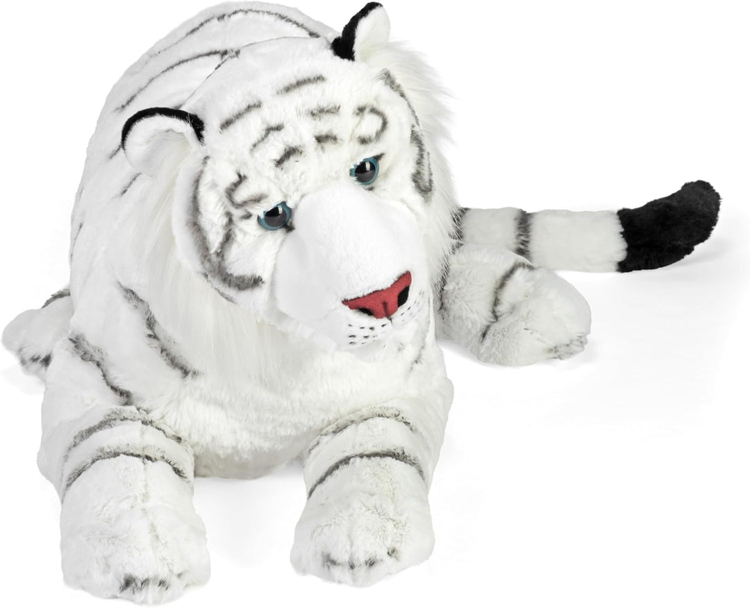 Wild Republic 19548 Jumbo Plüsch Weisser Tiger, grosses Kuscheltier, Plüschtier, Cuddlekins, 76 cm,