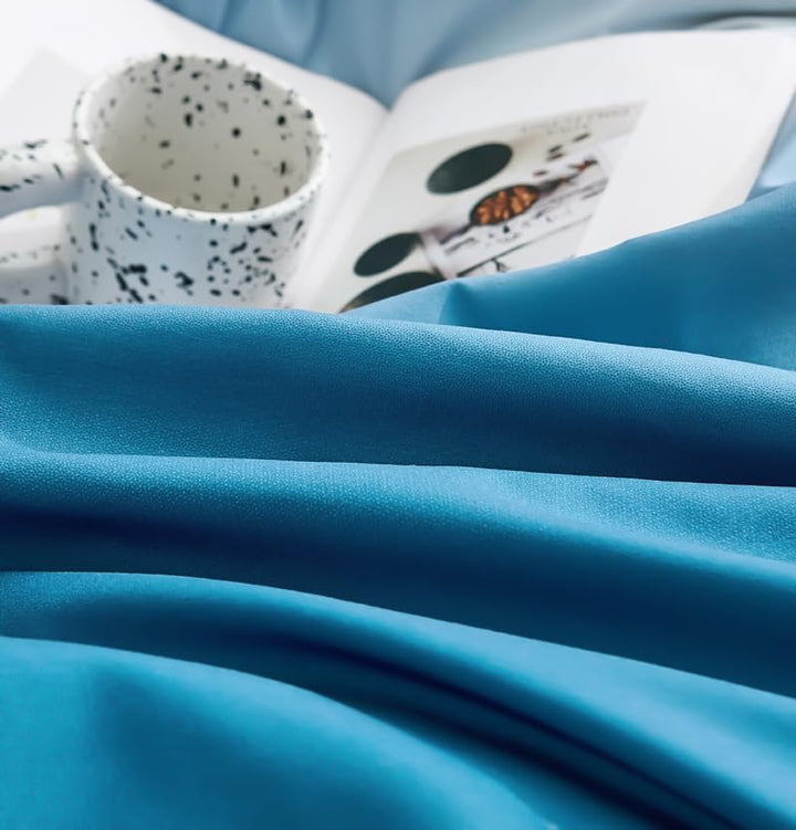 Boqingzhu Bettwäsche 135x200cm Blau Dunkelblau Hellblau Romantisch Modern Farbverlauf Wende Bettwäsc