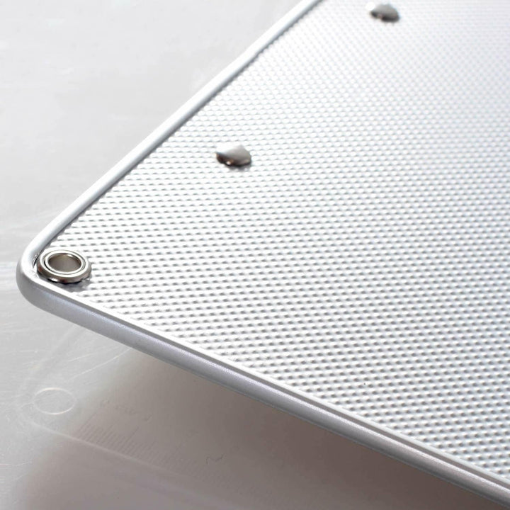 6er A4 Metall Klemmbrett, Anti-Rutsche Rückseite, Gummierter Metalklemme, Hartfaser Schreibbrett mit