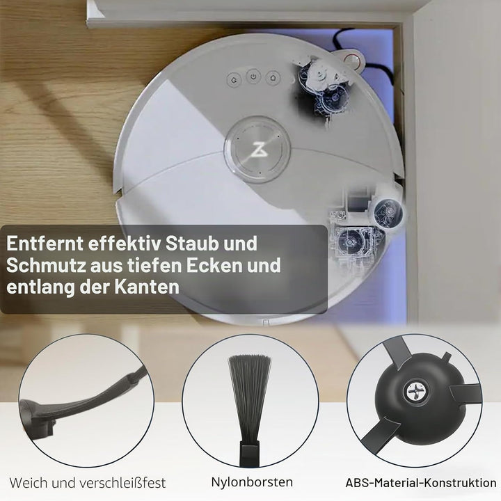 Zubehör für Roborock S8 MaxV Ultra / S8 Max Ultra, 4 Hauptbürste, 4 Wischtücher, 4 Filter, 6 Staubbe