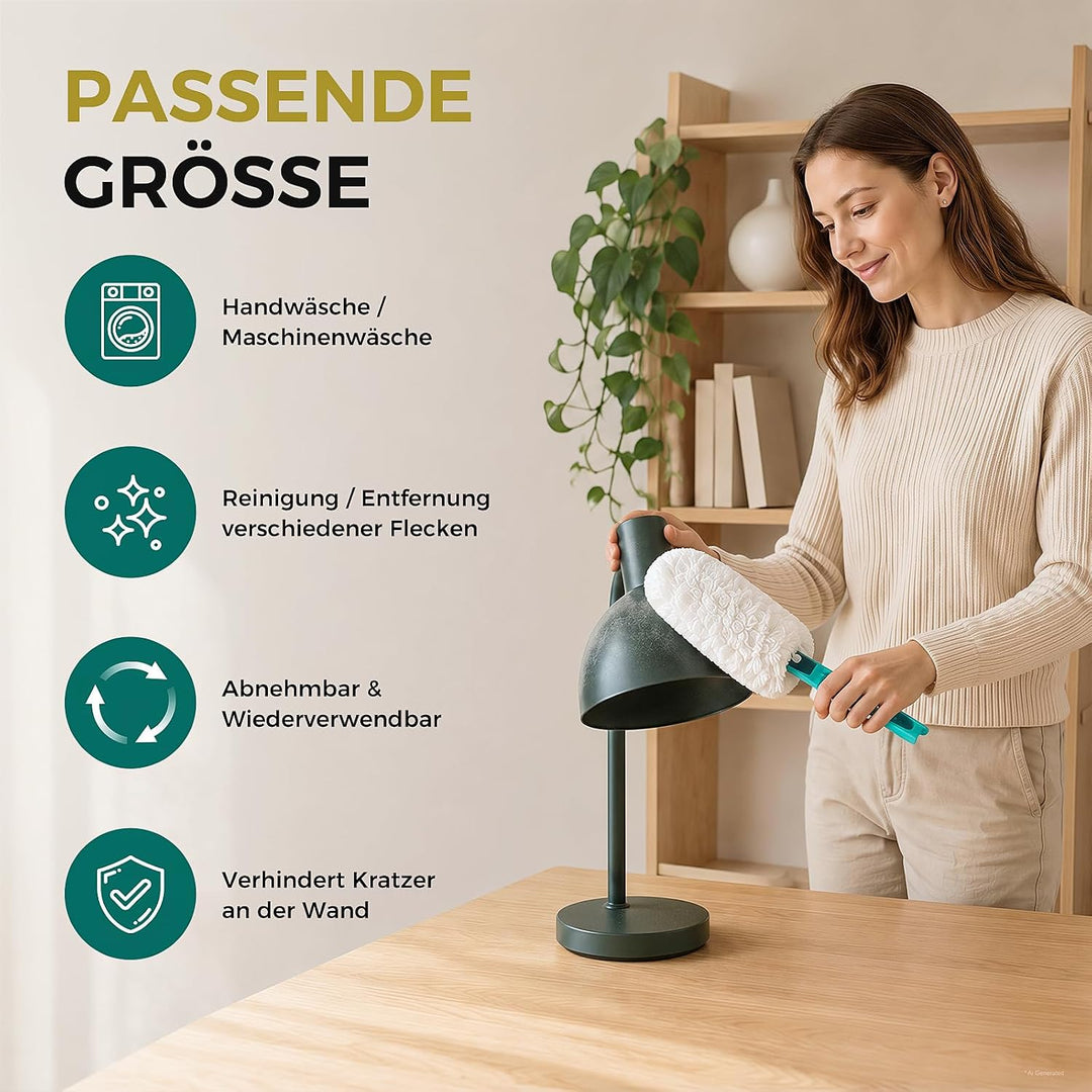 4 Stück Staubwedel für Leifheit SUPERDUSTER 4p Leifheit Duster, 4p Leifheit Duster