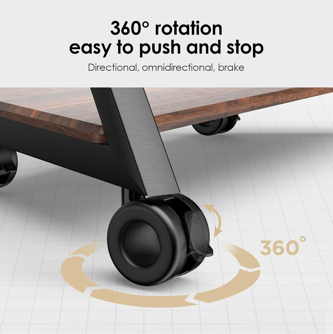 FITUEYES DESIGN Rollen 4er Set bis 80kg belastbar Lenkrollen mit Bremse M8 Gewinde für Möbel und Ger