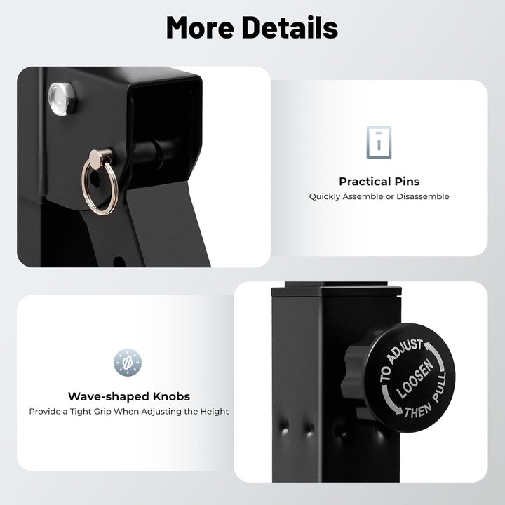 Faltbar Power Tower Klimmzugstange Freistehend Klimzugstange Höhenverstellbar Kraftstation für Zuhau