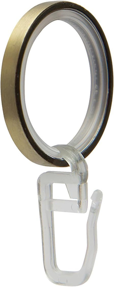 Garduna 100 FLACHRINGE | Messing-antik | Set à 100 Stück | Metall - mit Gleiteinlage | für Ø16 & Ø20
