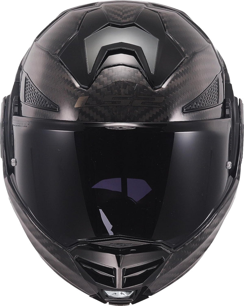 LS2 Klapphelm FF901 Advant X Carbon Solid ECE2206 Modularhelm Motorradhelm XL, XL