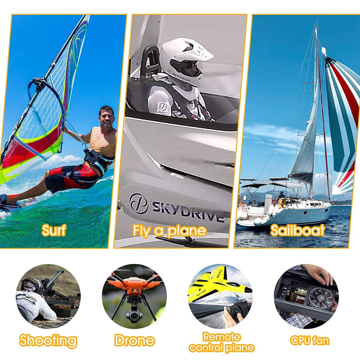 AIOMEST Windmesser Windmessgerät, 881M Digital Anemometer Handheld 4 Cups, ±4% Hoher Genauigkeit Win