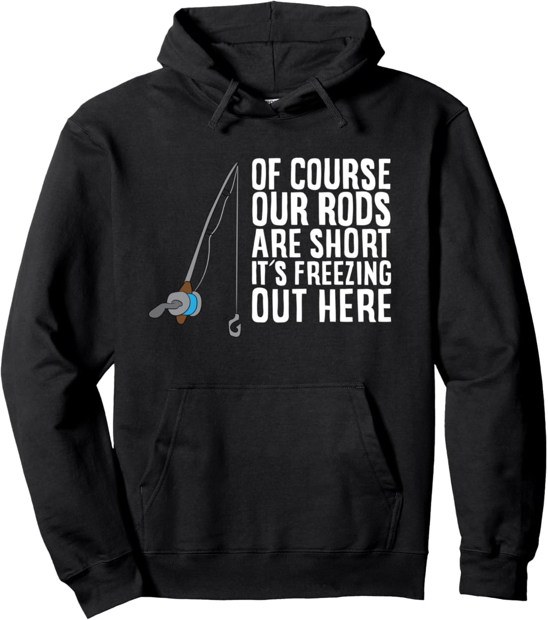 Eis-Angelrute Lustig Eisangeln Geschenk Winter Eis Angeln Pullover Hoodie