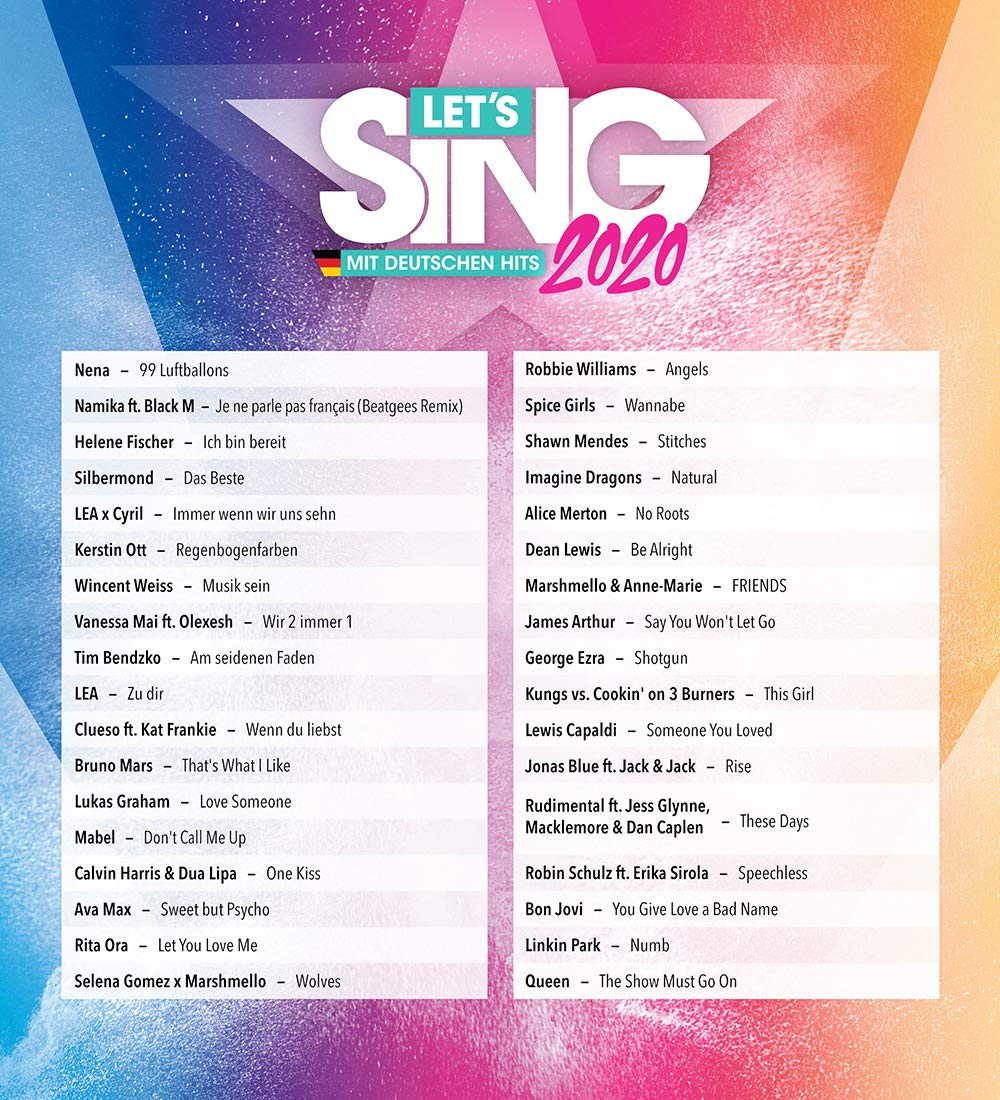 Let's Sing 2020 mit deutschen Hits [Playstation 4] PlayStation 4 Standard, PlayStation 4 Standard