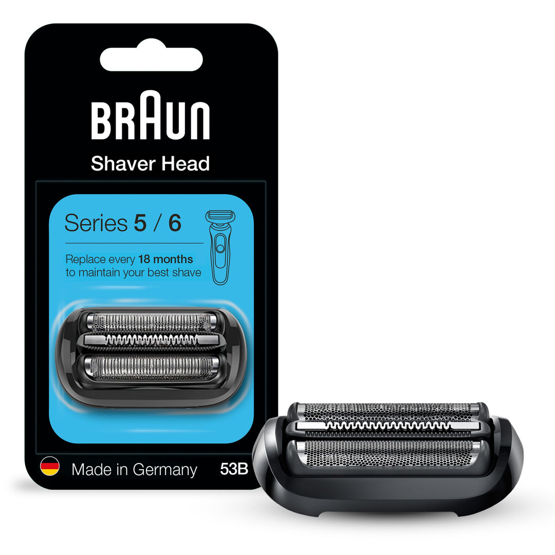 Braun Series 5 53B Elektrischer Rasierkopf, Schwarz - Entwickelt für Rasierer der Serie 5 und Serie