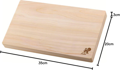 MIYABI Schneidbrett Hinoki aus Hinokiholz, 35 x 20 x 3 cm 35 x 20 cm, 35 x 20 cm