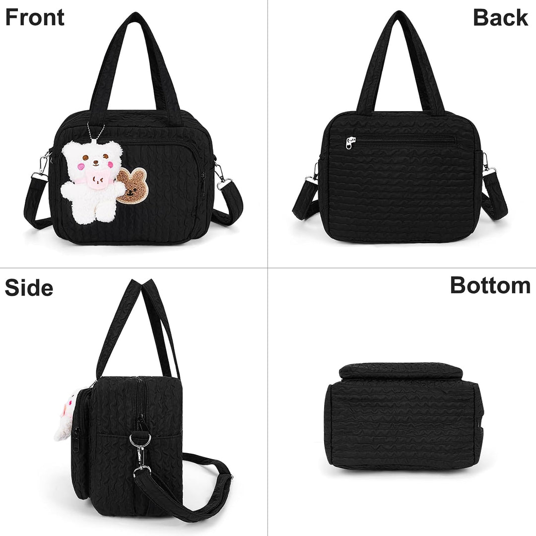 Lushandy Baby-Wickeltasche, süsse Baby-Wickeltasche, Crossbody-Tasche, Reise-Windeltasche, multifunk