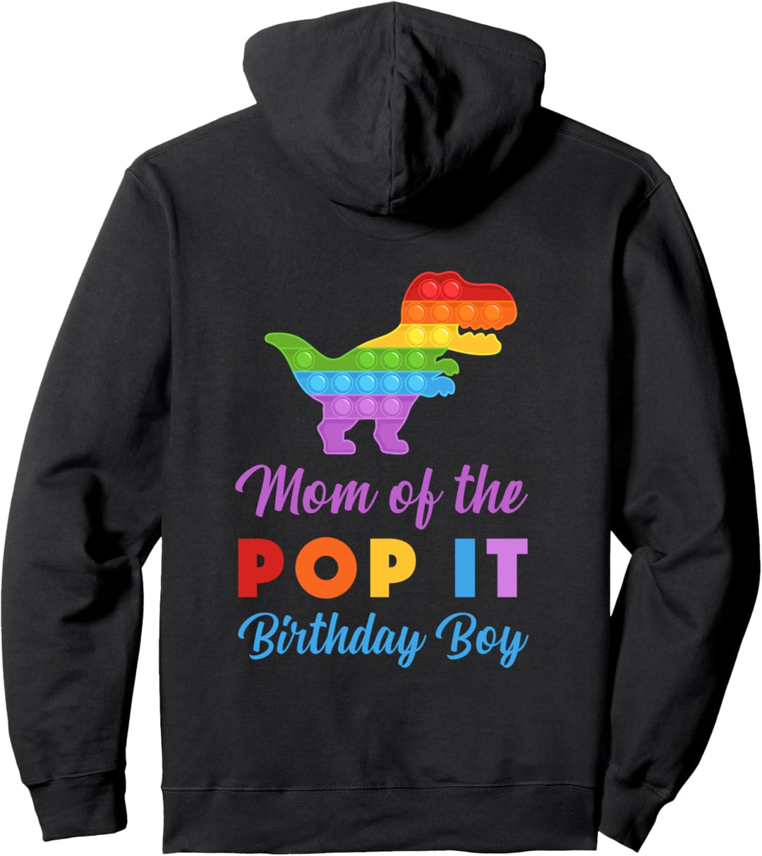 Mama Pop it Geburtstag Junge Dinosaurier Mutter Sohn Pullover Hoodie