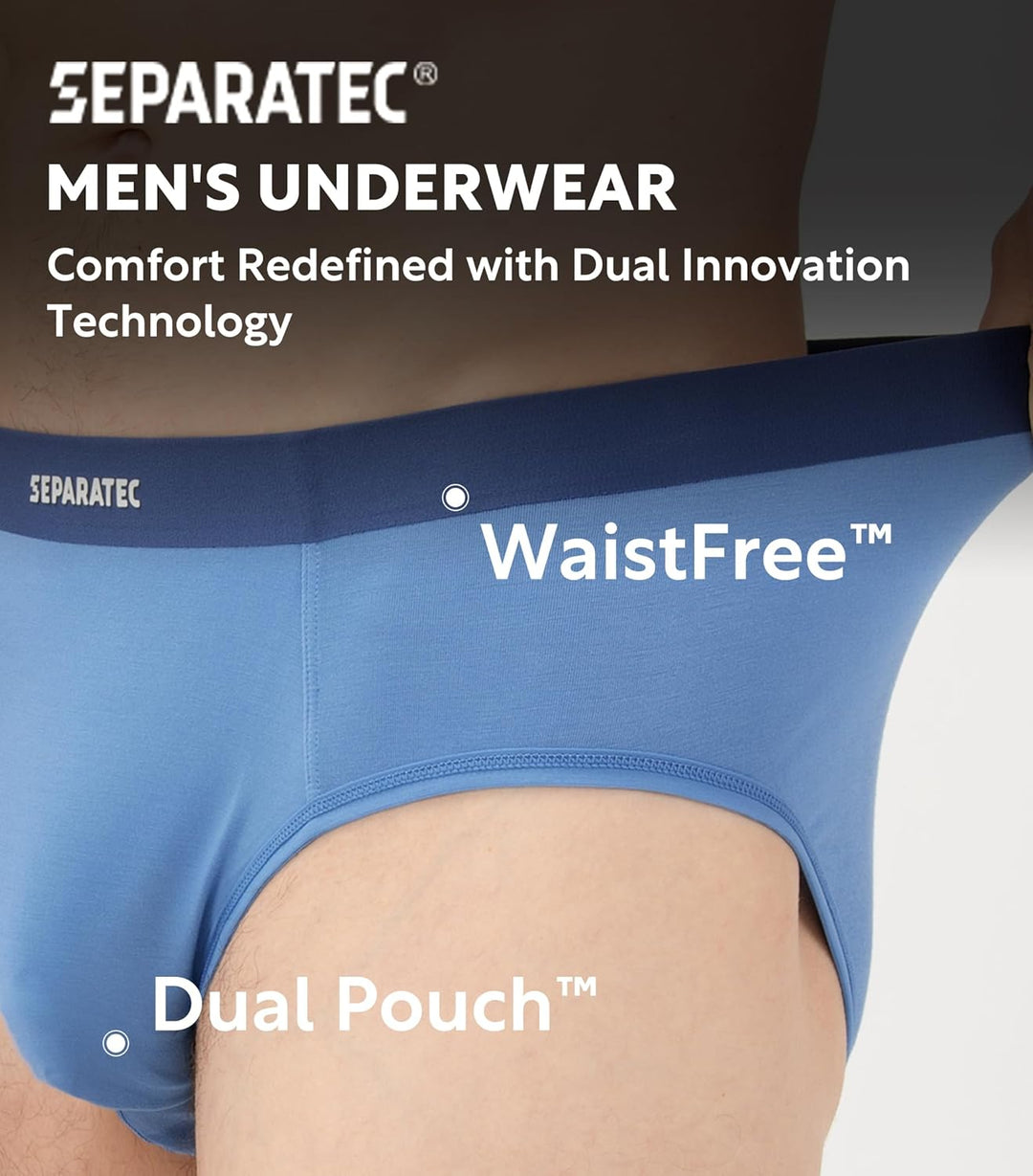 Separatec Herren Boxershorts 4er Pack Doppelbeutel Dual Pouch, Bambus Unterhosen Männer, Stretcken H