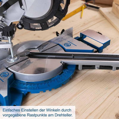 Scheppach Kappzugsäge HM216 Kappsäge Gehrungssäge mit Laser | Sägeblatt Ø 216mm | 2000W Leistung | D