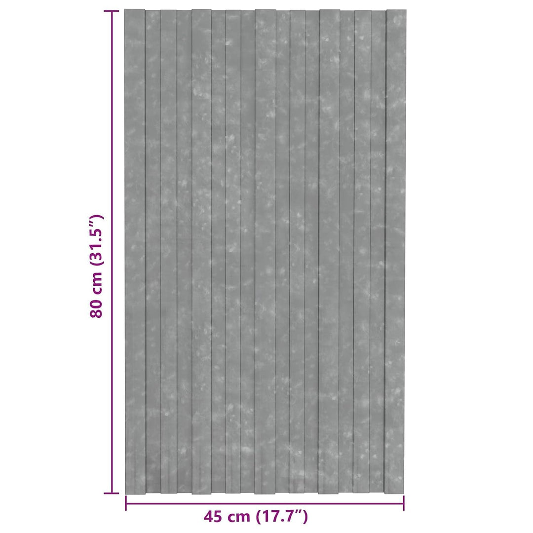 Dachpaneel 12er Set Silber 80 x 45 cm - Verzinkter Stahl Dachelemente für Gartenhaus Schuppen und Un