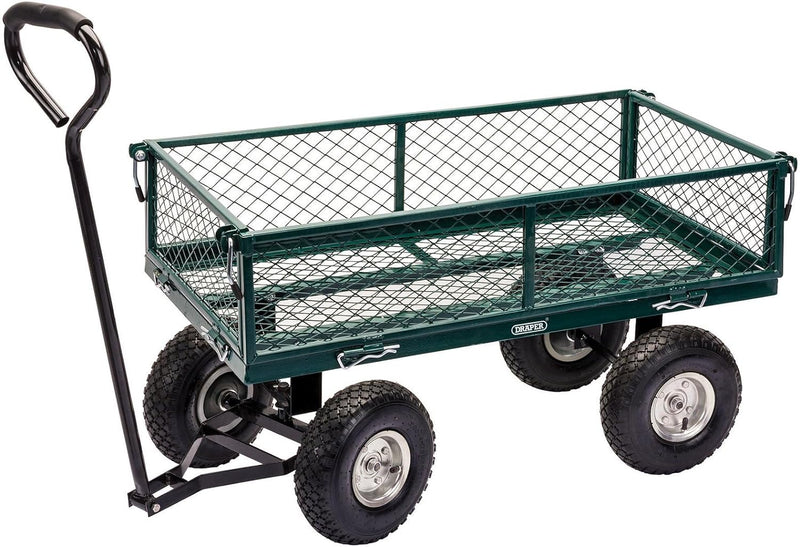 DRAPER Stahlgeflecht-Gartenwagen, – grün