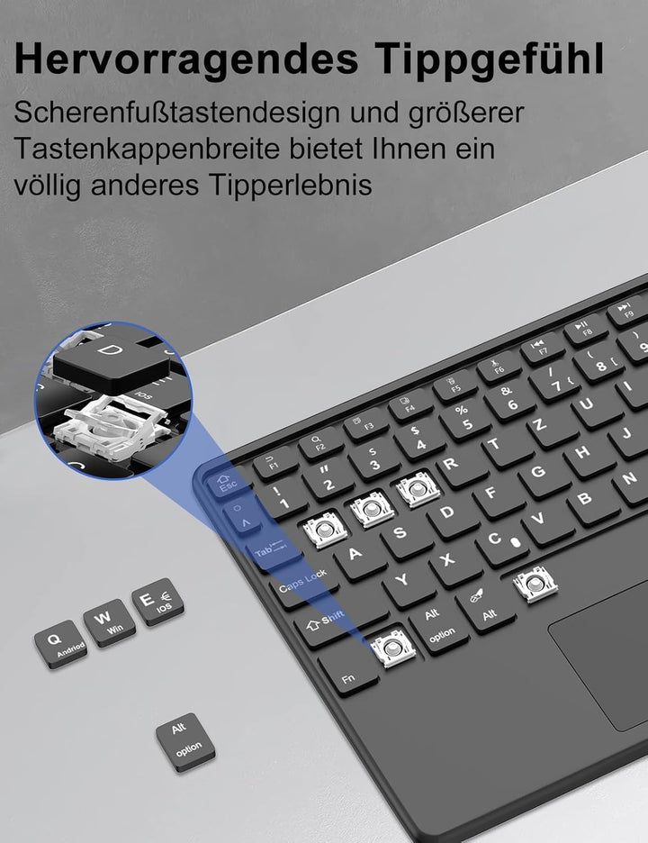 WINCHKING Tastatur Hülle für Samsung Galaxy Tab S10 FE 10.9 Zoll, Kompatibel Samsung Galaxy Tab S9 F