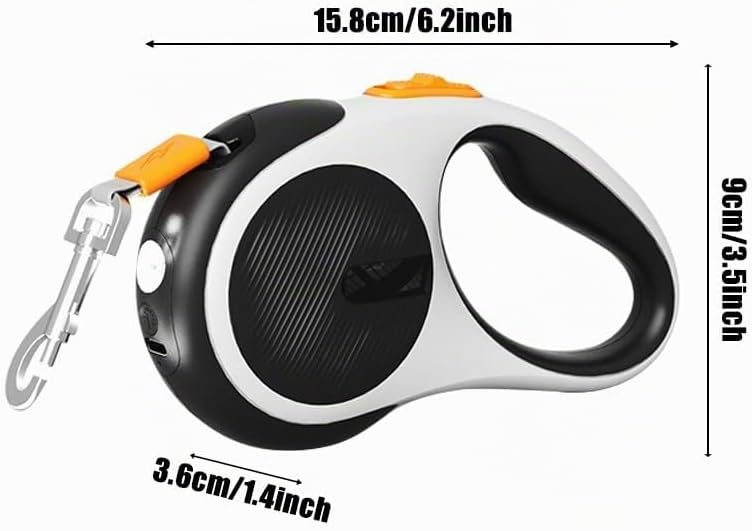 Einziehbare Hundeleine Mit Licht - 3m/5m Ausziehbare Leine für Kleine, Mittelgrosse und Grosse Hunde