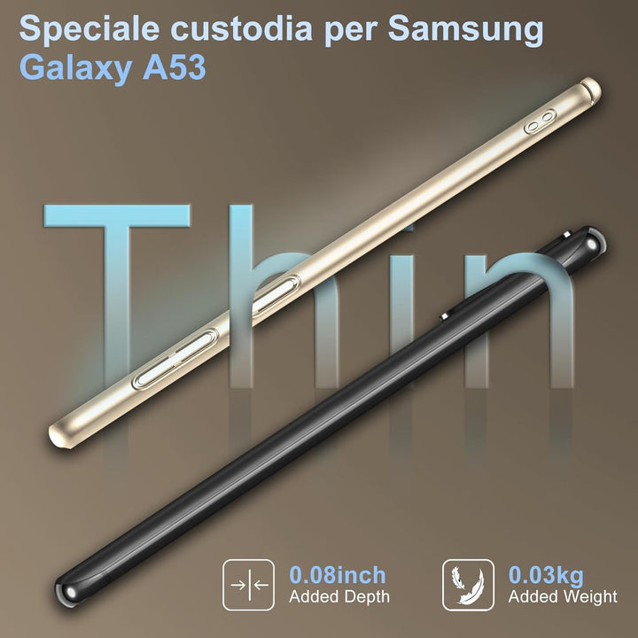 sqgylgl Ultra Dünn Hülle für Samsung Galaxy A53 5G, Extrem Dünn Matte Finish A53 Handyhülle PC Schal