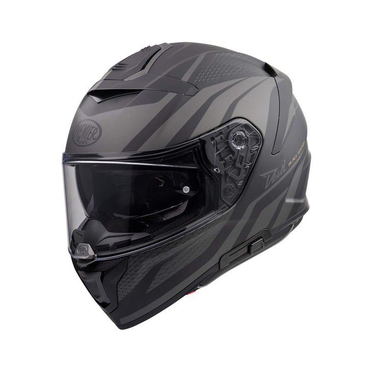 Premier HELM DEVIL PR 9 BE BM,SCHWARZ/GRAU,XS | Quick Release System - vereinfacht die Helmabnahme X