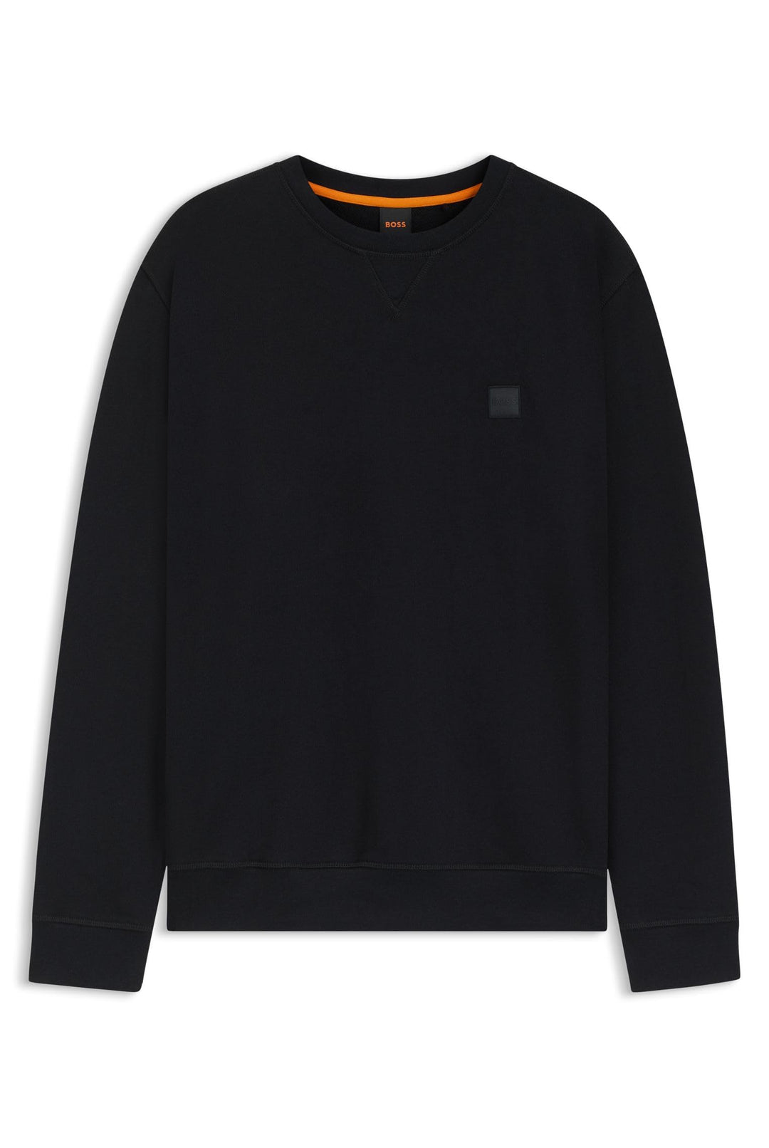 BOSS Herren Westart Relaxed-Fit Sweatshirt aus Baumwolle mit Logo-Aufnäher XS Black1, XS Black1