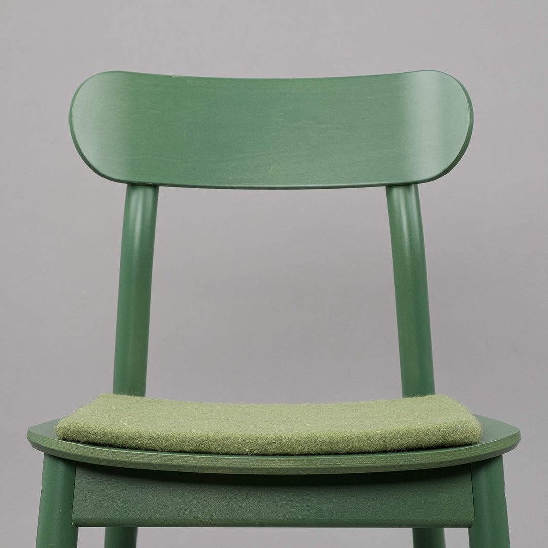 myfelt Flache Filz-Sitzauflage/Stuhlauflage - Kaspar - quadratisch, 36x36 cm, Dunkelgrün, Dunkelgrün