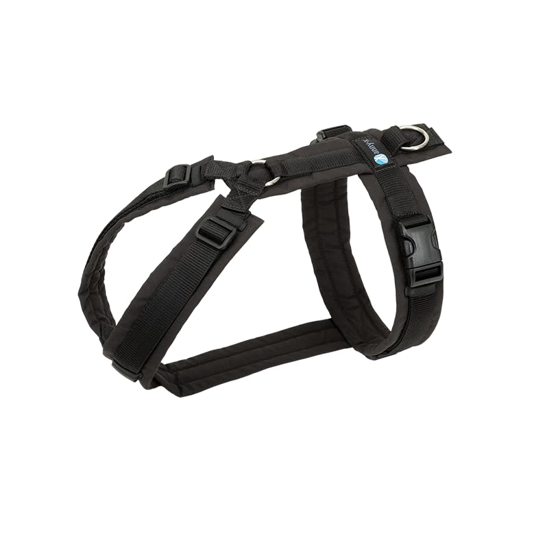 Anny-X Brustgeschirr Fun | Farbe Schwarz | Hundegeschirr in Grösse XXS (Brustumfang 36-42 cm) (Schwa