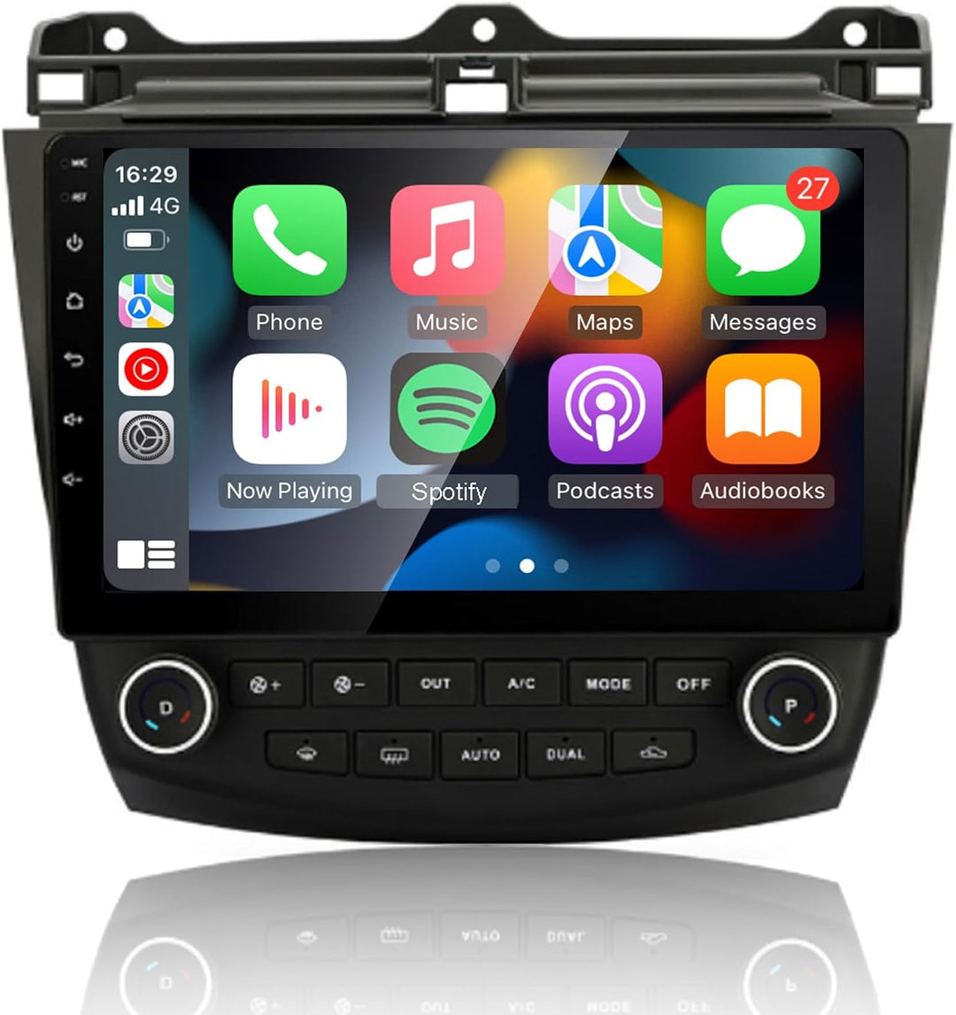 EZoneTronics 2 DIN Android 10.1 passend für Honda Accord 7. 2003-2007 Autoradio Stereo 10,1 Zoll Kap
