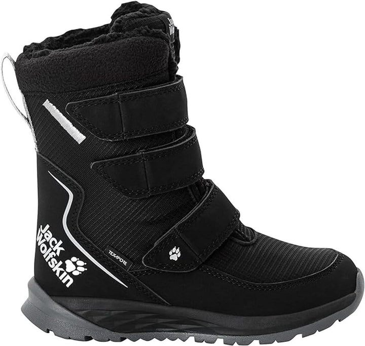 Jack Wolfskin Unisex Kinder Polar Boot Texapore High Vc K Schneestiefel 27 EU Black Grey, 27 EU Blac