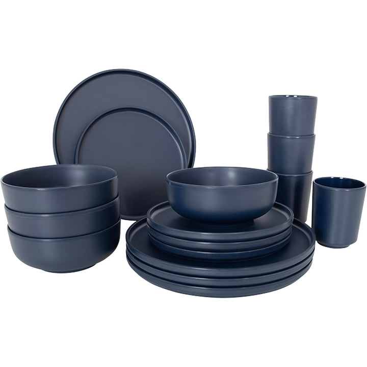 Bo-Camp - Industrial Collection - Essgeschirr - Patom - 16 Teile - Blau
