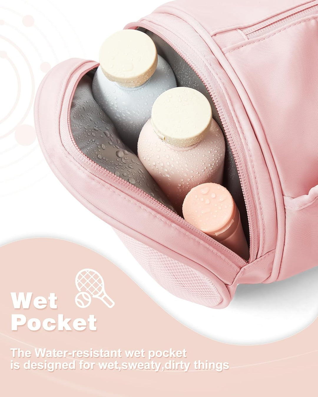 SZSYCN Sporttasche Damen Klein, Sport Duffel Bag mit nassfach & schuhfach, Leichte wasserdichte Trai