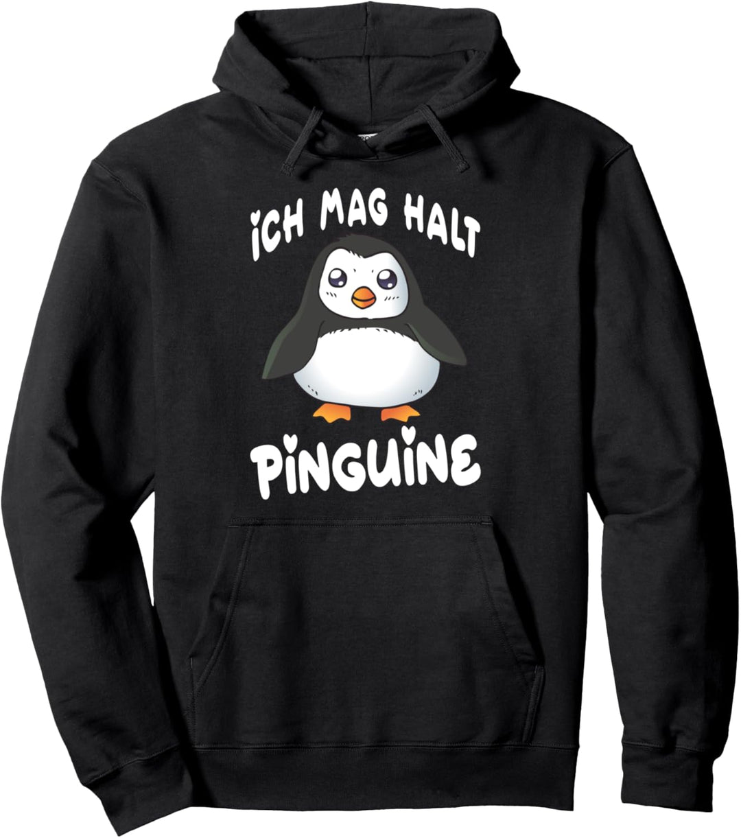 Ich mag halt Pinguine Mädchen Kinder Damen Herren Penguin Pullover Hoodie