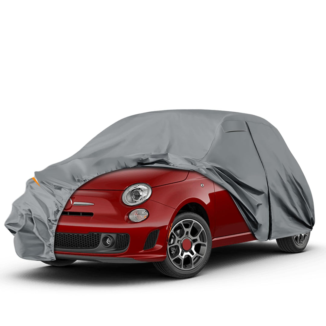 Autoabdeckung Wasserdicht für 2007-2025 FIAT 500 500C 500E Abarth, Vollgarage Autoplane Auto Abdeckp