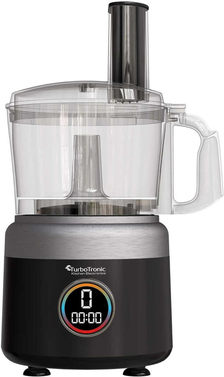 TurboTronic 1900 W digitale Küchenmaschine - FP700-1,2L Zerkleinerer Raspelscheiben Zitruspresse Ent
