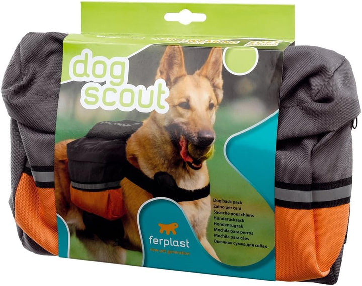 Ferplast Rucksack Hunde mittel gross robust gepolstert reflektierend DOG SCOUT