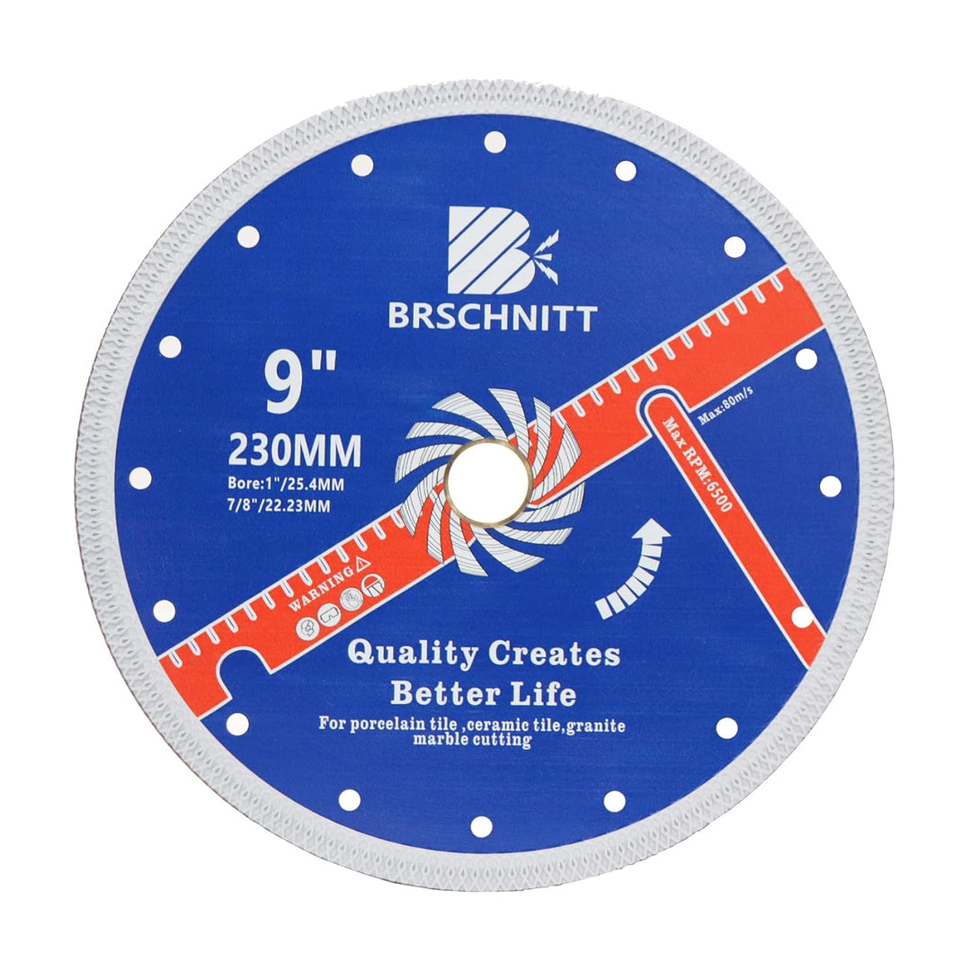 Diamant trennscheibe,BRSCHNITT 230mm Turbo Mesh Diamantklinge,mit X Felgensegment Gittergewebe Turbo