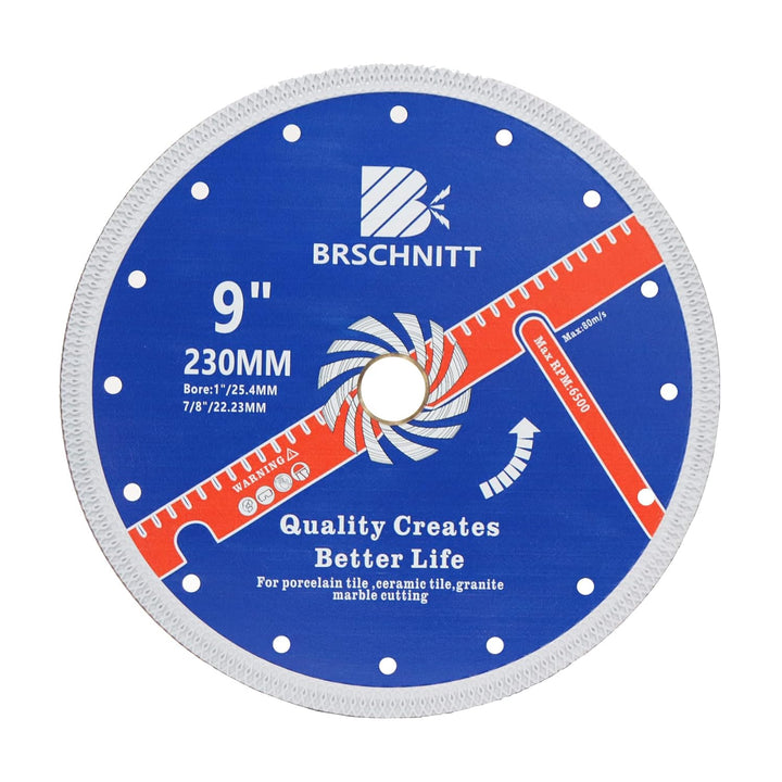 Diamant trennscheibe,BRSCHNITT 230mm Turbo Mesh Diamantklinge,mit X Felgensegment Gittergewebe Turbo