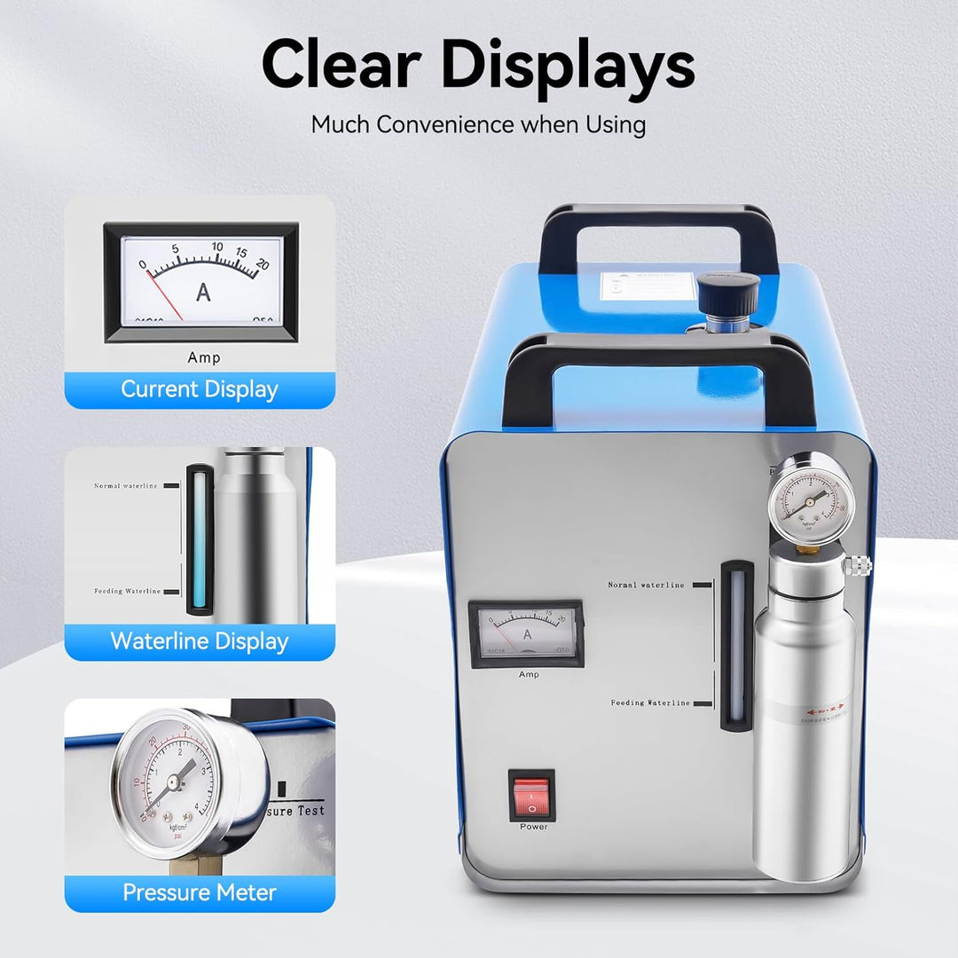 400W 220V Sauerstoff Wasserstoff HHO Gas Flammengenerator Poliermaschine Brenner Acrylschweissmaschi