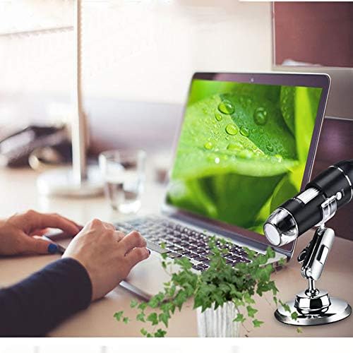Meichoon Digitales Mikroskop, 3-in-1 USB Schnittstelle,1600 x Kamera,mit Flexiblem Ständer,Kompatibe