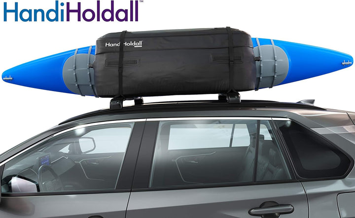 HandiWorld – wasserdichte Dachtasche/Dachbox (schwarz), 175 Liter – grosse Cargotasche – Stabiler Fa