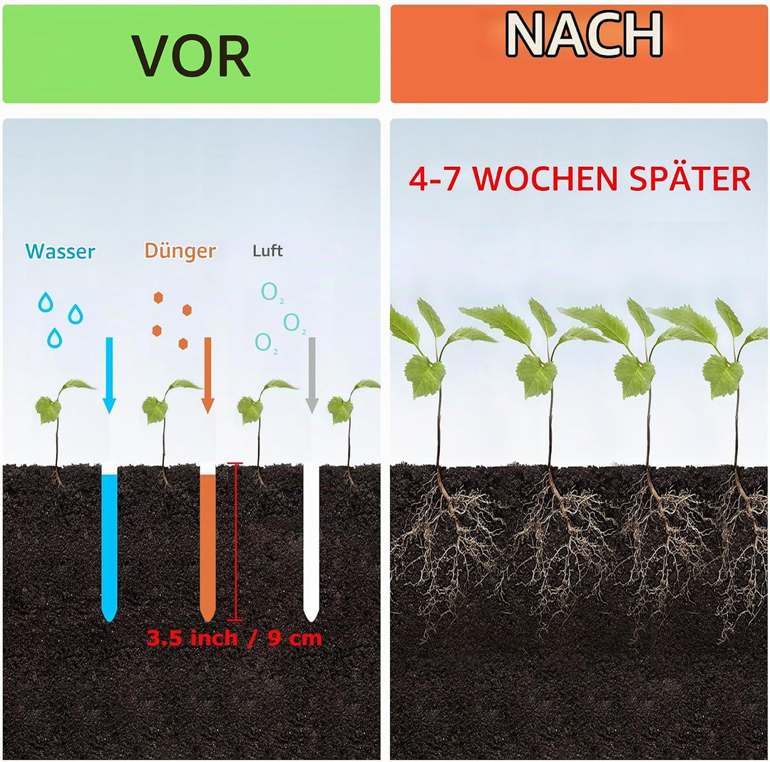 BARAYSTUS Manueller Rasenlüfter Höhenverstellbarer Manueller Rasenlüfter für verdichtete Böden und R