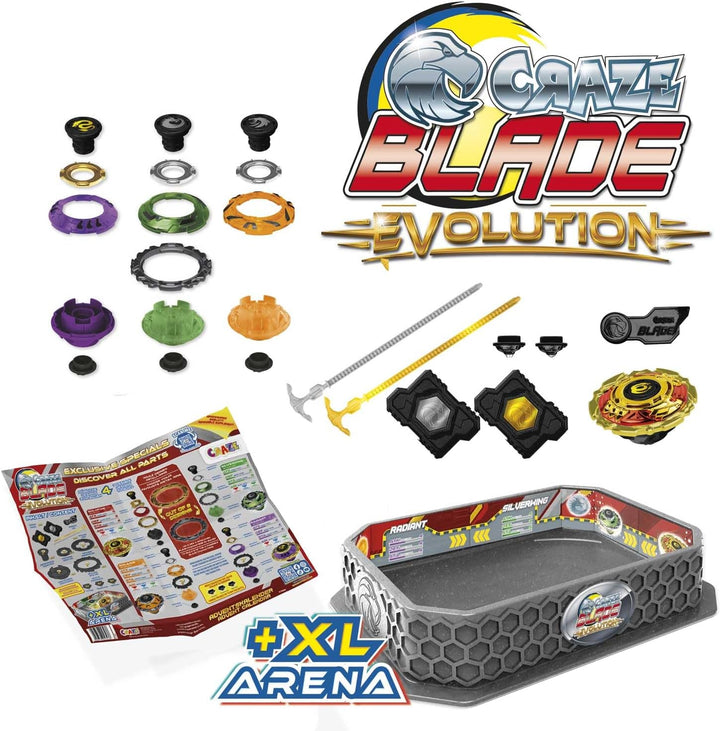 BLADE Adventskalender für Jungen – Kampfkreisel-Spielzeug-Adventskalender mit Battle Arena, Launcher