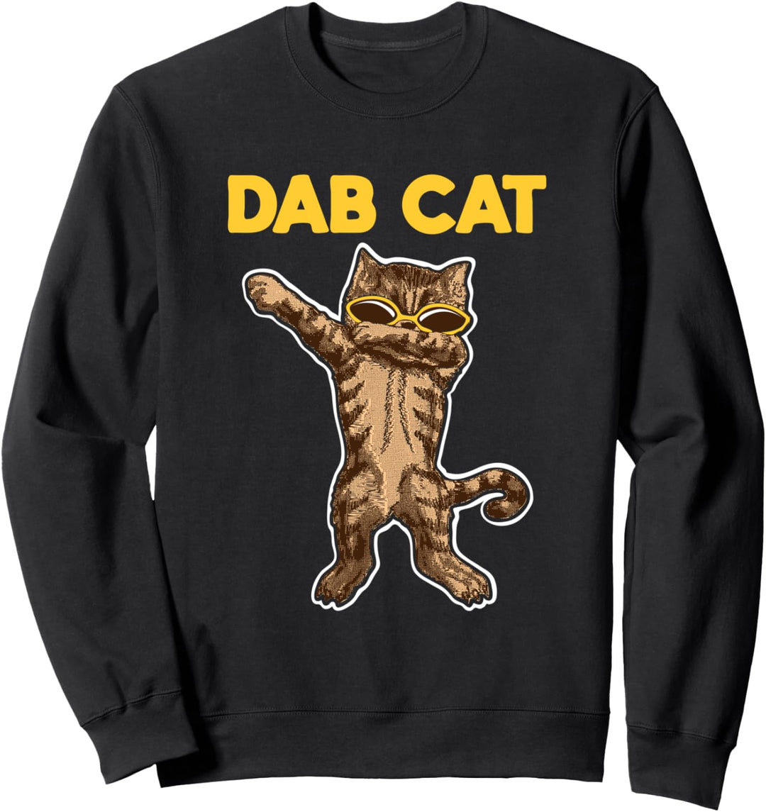 Dab Cat - Tanzende Coole Getigerte Katze - Witzige Katzen Sweatshirt