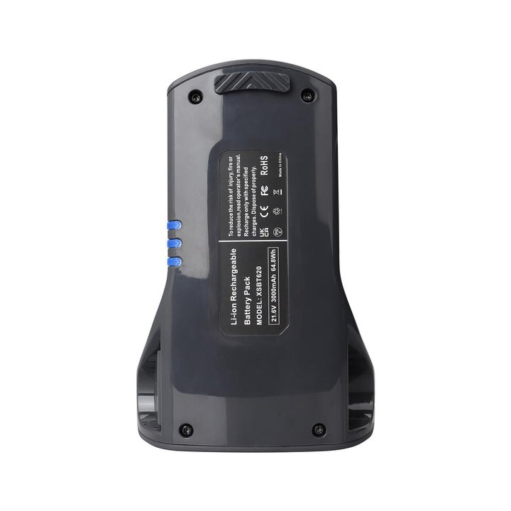 21,6 V 3000 mAh Lithium-Ionen-Ersatzakku kompatibel mit Shark XSBT620, Akku für IZ162H IZ163H IZ362H